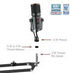 AVerMedia Live Streamer AM350 USB Condenser Microphone for Streaming, Podcast, Gaming, Vocals, ASMR, Laptop, PC