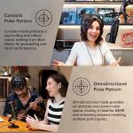 AVerMedia Live Streamer AM350 USB Condenser Microphone for Streaming, Podcast, Gaming, Vocals, ASMR, Laptop, PC