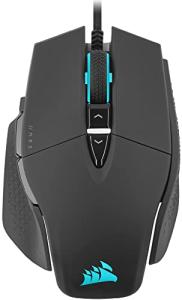 Corsair M65 RGB ULTRA Tunable FPS Gaming Mouse - CORSAIR MARKSMAN 26,000 DPI Optical Sensor, Optical Switches, AXON Hyper-Processing Technology, Sensor Fusion Control, Tunable Weight System - Black