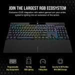 CORSAIR K70 RGB PRO Mechanical Wired Gaming Keyboard – Cherry MX Red Linear Switches, SOCD, PBT Double-Shot Keycaps, 8000Hz Hyper-Polling, NKRO, Anti-Ghosting, Tournament Switch, QWERTY UK – Black