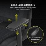 Corsair TC100 RELAXED Gaming Chair - Fabric - Racing-Inspired Design - Lumbar Pillow - Detachable Memory Foam Neck Pillow - Adjustable Seat Height - Adjustable Armrests - Grey & Black