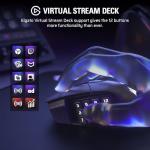 Corsair SCIMITAR ELITE WIRELESS SE MMO PC Gaming Mouse – 33,000 DPI, 16 Programmable Buttons, Key Slider, Elgato Virtual Stream Deck, 1,000Hz Polling, Up to 150-Hour Battery – Gunmetal