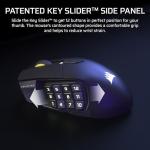 Corsair SCIMITAR ELITE WIRELESS SE MMO PC Gaming Mouse – 33,000 DPI, 16 Programmable Buttons, Key Slider, Elgato Virtual Stream Deck, 1,000Hz Polling, Up to 150-Hour Battery – Gunmetal