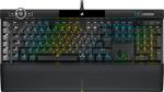 Corsair K100 RGB Optical-Mechanical Gaming Keyboard (CORSAIR OPX Keyswitches: Hyper-fast & Linear, Leatherette Palm Rest, PBT Double-Shot Keycaps, Elgato Stream Deck Integration) QWERTY, Black