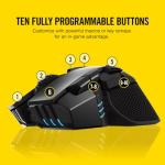 CORSAIR IRONCLAW Wireless RGB - FPS and MOBA Gaming Mouse - 18,000 DPI Optical Sensor - Sub-1 ms Slipstream Wireless