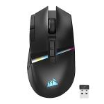 Corsair DARKSTAR WIRELESS MMO/MOBA Gaming Mouse - 26,000 DPI - 15 Programmable Buttons - Strain-Reducing Design - Long Battery Life - Black