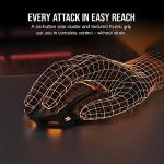 Corsair DARKSTAR WIRELESS MMO/MOBA Gaming Mouse - 26,000 DPI - 15 Programmable Buttons - Strain-Reducing Design - Long Battery Life - Black