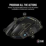 Corsair DARKSTAR WIRELESS MMO/MOBA Gaming Mouse - 26,000 DPI - 15 Programmable Buttons - Strain-Reducing Design - Long Battery Life - Black