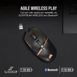 Corsair DARKSTAR WIRELESS MMO/MOBA Gaming Mouse - 26,000 DPI - 15 Programmable Buttons - Strain-Reducing Design - Long Battery Life - Black