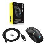 Corsair DARKSTAR WIRELESS MMO/MOBA Gaming Mouse - 26,000 DPI - 15 Programmable Buttons - Strain-Reducing Design - Long Battery Life - Black