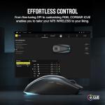 Corsair M75 WIRELESS RGB Lightweight FPS Gaming Mouse – 26,000 DPI – Swappable Side Buttons – iCUE Compatible – PC – Black