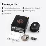Linsoul SIMGOT EM6L 1DD + 4BA Hybrid Driver In-ear Monitor, Gaming Earbud, HiFi IEM Earphone with 3D-printed Resin Housing, Detachable OFC Silver-plated Cable (Black, SIMGOT EM6L)