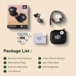 Linsoul Kiwi Ears Astral 1DD+6BA Hybrid In Ear Monitor, Wired Earbuds, HiFi Studio Recording &Mixing Earphone, Portable Gaming IEMs for Professional Music Engineers Audiophiles (Green)