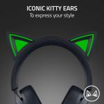 Razer Kraken Kitty V3 X - Wired Kitty Headset for Gaming - Iconic Kitty Ears - 270g Lightweight - HyperClear Cardioid Mic - TriForce 40 mm Drivers - 3,5mm Audio Jack | Black