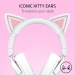 Razer Kraken Kitty V3 X - Wired Kitty Headset for Gaming - Iconic Kitty Ears - 270g Lightweight - HyperClear Cardioid Mic - TriForce 40 mm Drivers - 3,5mm Audio Jack | White