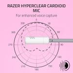 Razer Kraken Kitty V3 X - Wired Kitty Headset for Gaming - Iconic Kitty Ears - 270g Lightweight - HyperClear Cardioid Mic - TriForce 40 mm Drivers - 3,5mm Audio Jack | White