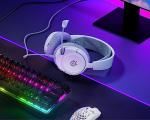 SteelSeries Arctis Nova 1 - Gaming Headset for PC, PS5, PS4, Switch, Xbox - Hi-Fi Drivers - 360° Spatial Audio - AirWeave Memory Foam Ear Cushions - Ultra Lightweight - White