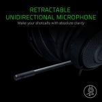 Razer Kraken - Corded Gaming-Headset Lightweight Aluminum Frame (Retractable Noise Isolating Microphone, for PC, PS4, PS5, Switch, Xbox X|S, Mobile, 3,5 mm Headphone Jack) Black