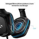 Logitech G432 Wired Gaming Headset, 7.1 Surround Sound, DTS Headphone:X 2.0, 50 mm Audio Drivers, USB and 3.5 mm Audio Jack, Flip-to-Mute Mic, Lightweight, PC/Mac/Xbox One/PS4/Nintendo Switch - Black