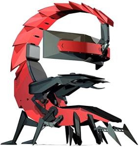 CAUSSO Office Chair Game Cockpit,Gaming Chair Ergonomic Office Chair PC Chair with Massage Lumbar Support,PU Leather High Back B