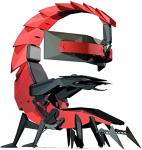 CAUSSO Office Chair Game Cockpit,Gaming Chair Ergonomic Office Chair PC Chair with Massage Lumbar Support,PU Leather High Back B