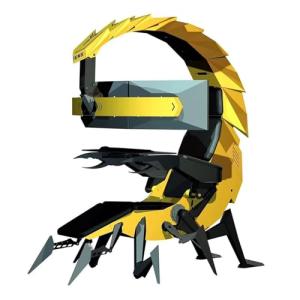 Ergonomic Gaming Chair with Electric Adjustment, Lumbar Support, Adjustable Armrests for Comfort in E-Sports and Office Work