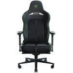Razer Enki X Pro - Gaming Chair with Integrated Lumbar Support (Desk/Office Chair, Multi-Layer Synthetic Leather, Foam Padding, Head Cushion, Height Adjustable) Black/Green