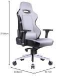 Cooler Master Caliber X1C Gaming Chair for Computer Game, Office and Racing Style Gamer, Comfy Ergonomic 360° Swivel Reclining High Back Chairs with Armrest Backrest Headrest Lumbar Support PU Leather