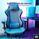 Cooler Master Caliber X1C Gaming Chair for Computer Game, Office and Racing Style Gamer, Comfy Ergonomic 360° Swivel Reclining High Back Chairs with Armrest Backrest Headrest Lumbar Support PU Leather