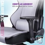 Cooler Master Caliber X1C Gaming Chair for Computer Game, Office and Racing Style Gamer, Comfy Ergonomic 360° Swivel Reclining High Back Chairs with Armrest Backrest Headrest Lumbar Support PU Leather