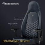 noblechairs ICON TX Desk Chair Gaming Chair Executive Chair Ergonomic 150 kg Swivel Chair with Wheels Game Chairs Textile Fabric Includes Cushion Anthracite