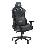 ASUS ROG Chariot X Gaming Chair (Aura RGB Lighting, 4D Armrests, Memory Foam, Premium PU Leather, One-Touch Controller), Grey