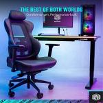 Cooler Master Hybrid 1 Ergonomic Gaming Chair MuscleFlex® Mesh, Cold-Molded Foam, Steel Frame | Aluminum Base. 180 Reclining, Adjustable Lumbar Support | Gas Lift, 360° Swivel for PC Game | Office