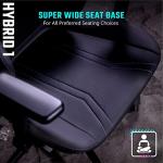 Cooler Master Hybrid 1 Ergonomic Gaming Chair MuscleFlex® Mesh, Cold-Molded Foam, Steel Frame | Aluminum Base. 180 Reclining, Adjustable Lumbar Support | Gas Lift, 360° Swivel for PC Game | Office