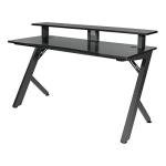 OSP Home Furnishings Area51 Battlestation Gaming Desk, Matte Black