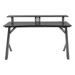 OSP Home Furnishings Area51 Battlestation Gaming Desk, Matte Black