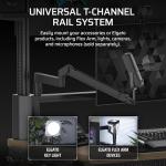 Corsair Platform:4 Elevate – 120cm x 76cm, Adjustable Height, Electric Standing Computer Home Office Gaming Desk, Memory Presets, Cable Management, USB Ports, Monitor Arm Included – Black