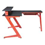 OSP Home Furnishings Avatar Battlestation L-Shape Gaming Desk, Matte Red