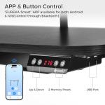 EUREKA ERGONOMIC Electric Standing Desk 190x110 cm U Shaped Gaming Desk Height Adjustable Large Studio Computer Desk with LED Convertible Monitor Shelves, Keyboard Tray