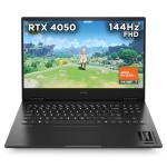 HP Omen Gaming Laptop 16-xd0001sa | AMD Ryzen 7-7840HS Processor | 16GB RAM | 512 GB SSD | NVIDIA GeForce RTX 4050 Laptop GPU | 16 inch FHD 16:9 Display | 144Hz | Microsoft Windows 11 | Black