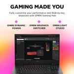 HP Omen Gaming Laptop 16-xd0001sa | AMD Ryzen 7-7840HS Processor | 16GB RAM | 512 GB SSD | NVIDIA GeForce RTX 4050 Laptop GPU | 16 inch FHD 16:9 Display | 144Hz | Microsoft Windows 11 | Black