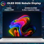 ASUS 2024 MUX ROG Zephyrus G14 14" OLED 120HZ 3K(2880 x 1800) Gaming Laptop - AMD RYZEN 9 8945HS - NVIDIA GEFORCE RTX 4060-2TB SSD – Win 11 Home-W/Mouse PAD