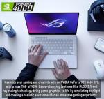 ASUS 2024 MUX ROG Zephyrus G14 14" OLED 120HZ 3K(2880 x 1800) Gaming Laptop - AMD RYZEN 9 8945HS - NVIDIA GEFORCE RTX 4060-2TB SSD – Win 11 Home-W/Mouse PAD