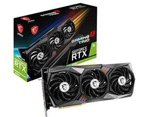 MSI Gaming GeForce RTX 3060 12GB 15 Gbps GDRR6 192-Bit HDMI/DP PCIe 4 Tri-Frozr Torx Fan Ampere RGB OC Graphics Card (RTX 3060 GAMING X TRIO 12G)