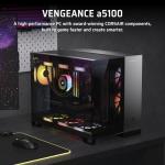 Corsair Vengeance a5100 Gaming PC – Liquid Cooled AMD Ryzen 7 7800X3D CPU – NVIDIA GeForce RTX 5080 GPU – 32GB Dominator Titanium RGB DDR5 Memory – 2TB M.2 SSD – Black
