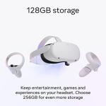 Meta Quest 2 — Advanced All-In-One Virtual Reality Headset — 128 GB (Renewed) White