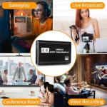 4K HDMI Video Capture Card, Gaming Capture Card with Microphone, Full HD 1080P 60FPS USB Capture Card, USB 3.0 HDMI Video Capture Device