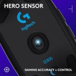 Logitech G305 LIGHTSPEED Wireless Gaming Mouse, HERO 12K Sensor, 12,000 DPI, Lightweight, 6 Programmable Buttons, 250h Battery Life, On-Board Memory, PC/Mac - Black