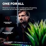 Trust Gaming GXT 408 Cobra Multiplatform Gaming In-Ear Earphones, Headphones with Mic, with Flexible Rubber Ear Hooks, Hard Case, Earphones for PC, Console, Laptop, Phone and Tablet - Black