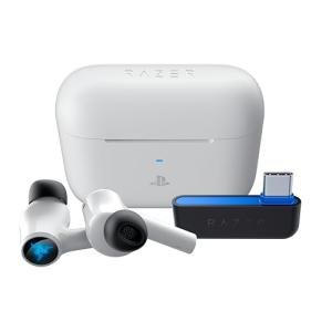 Razer Hammerhead HyperSpeed - Wireless Multi-Platform Gaming Earbuds for PlayStation (HyperSpeed Wireless, Active Noise Cancellation, Bluetooth 5.2, Up to 30 Hours of Battery Life) White